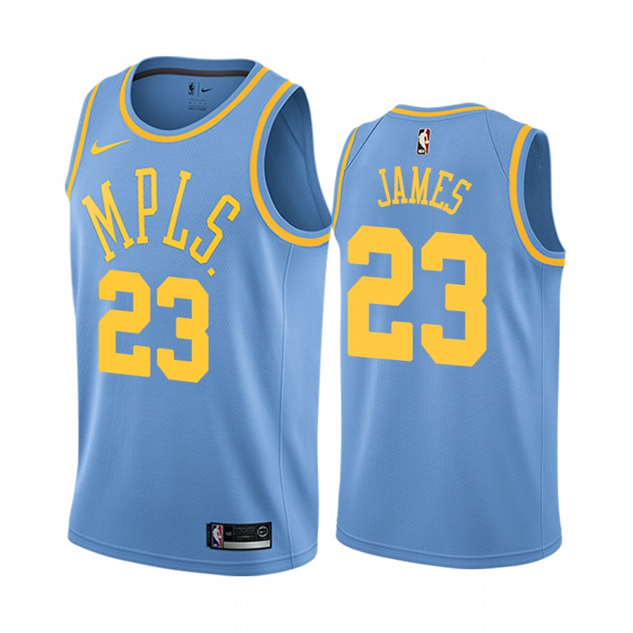 Los Angeles Lakers LeBron James #23 Blue Classic Jersey