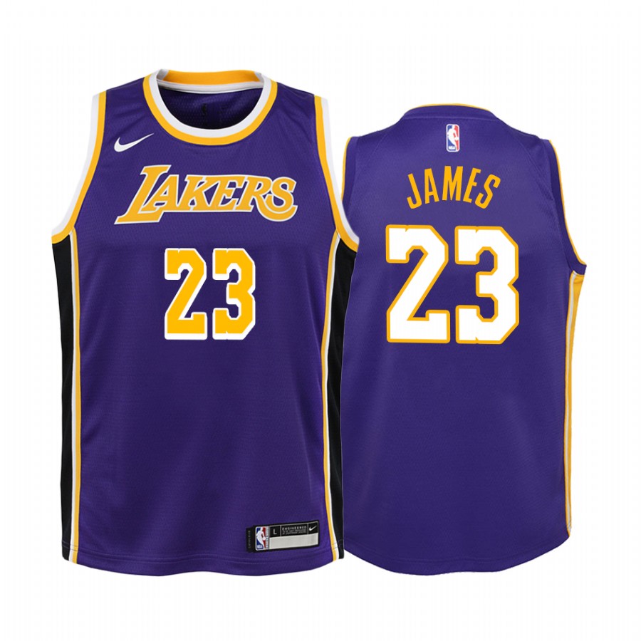 Los Angeles Lakers Lebron James #23 Statement Youth Jersey