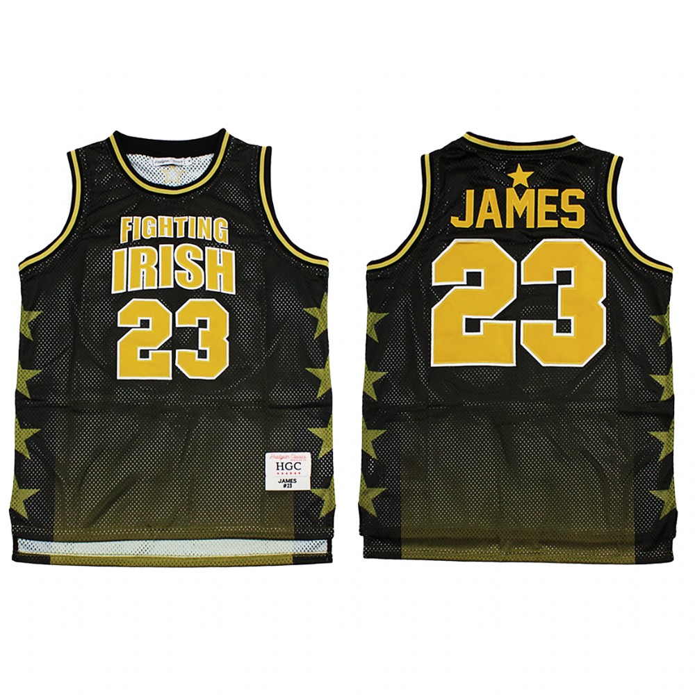 Los Angeles Lakers Lebron James Black Alternate Vytautas High School Jersey