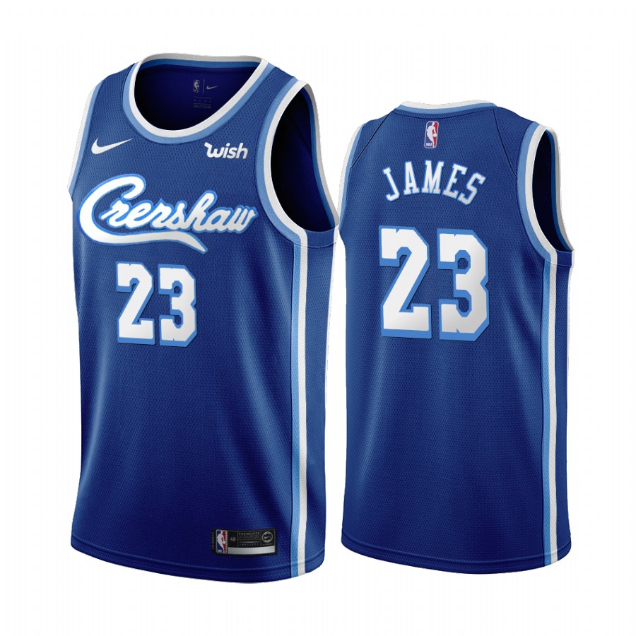 Los Angeles Lakers LeBron James Blue  Classic Edition Jersey