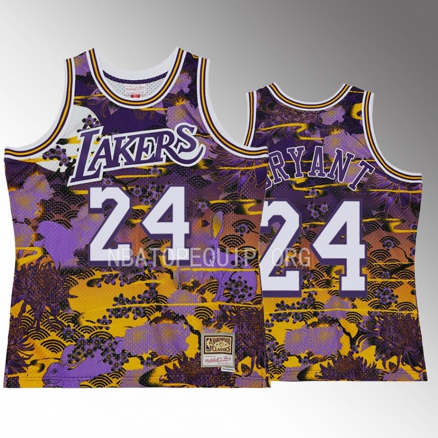 Los Angeles Lakers Lunar Year of the Rabbit Kobe Bryant Purple #24 Jersey Asian Heritage
