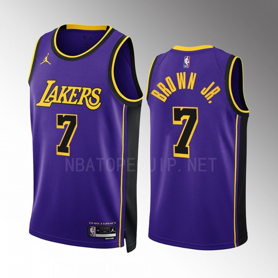 Los Angeles Lakers Troy Brown Jr. Statement Edition Purple #7 Jersey