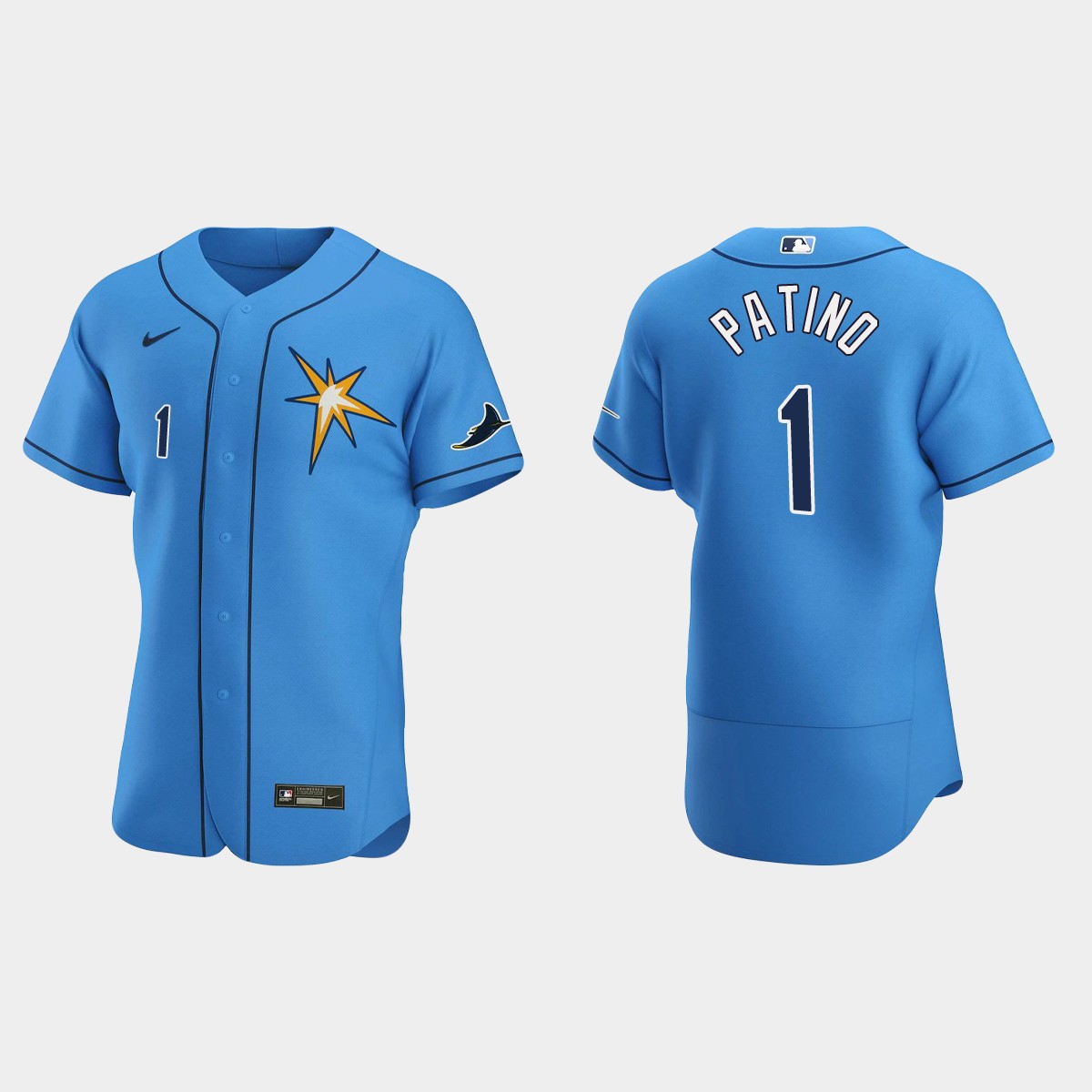 Luis Patino Tampa Bay Rays Alternate Jersey - Light Blue