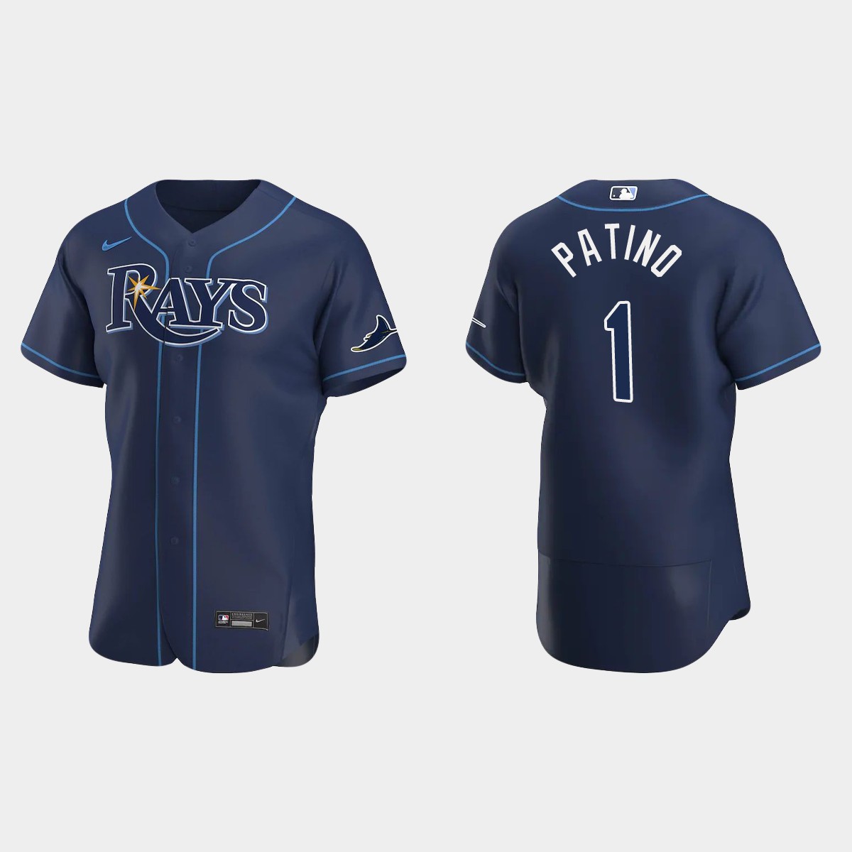 Luis Patino Tampa Bay Rays Alternate Jersey - Navy