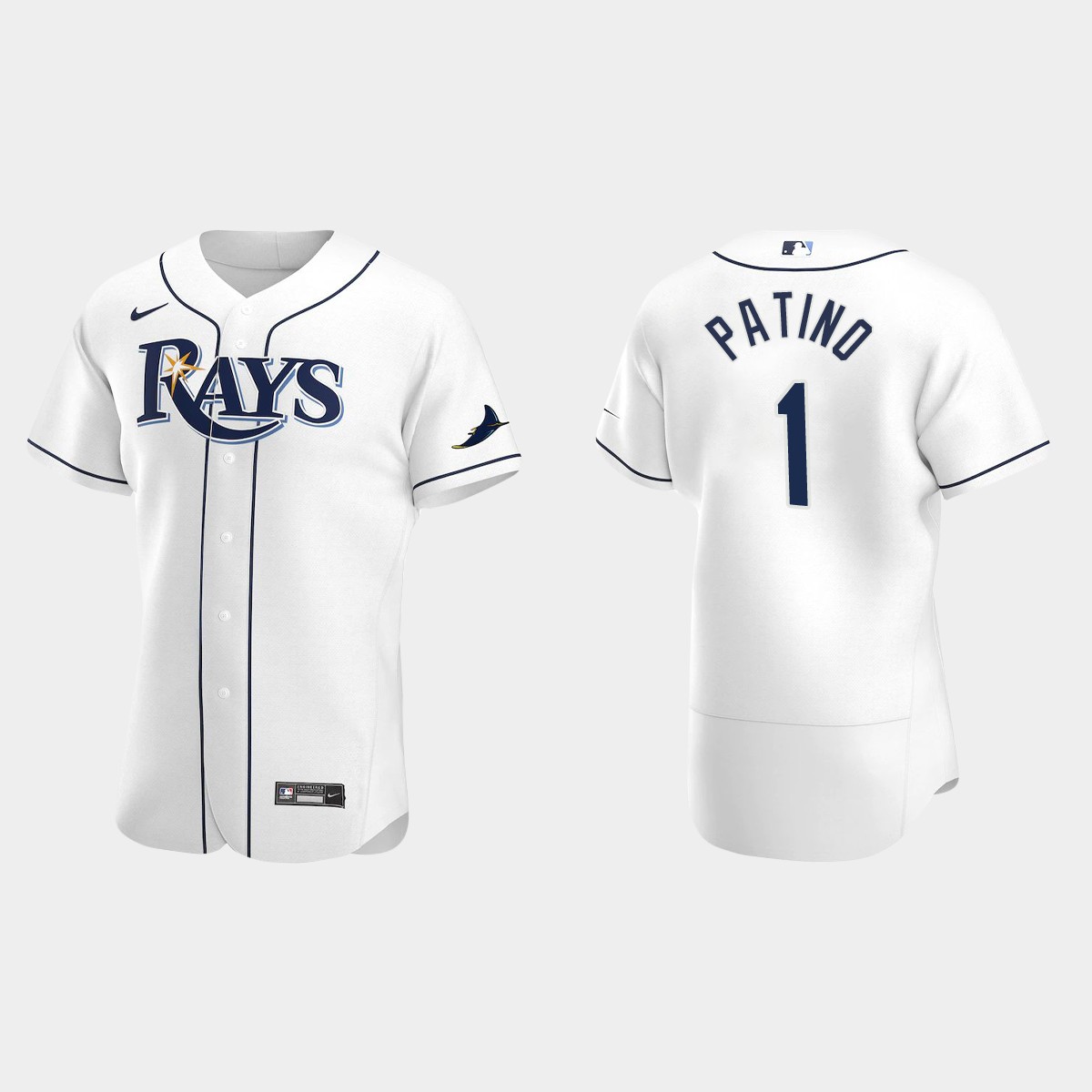 Luis Patino Tampa Bay Rays Home Jersey - White