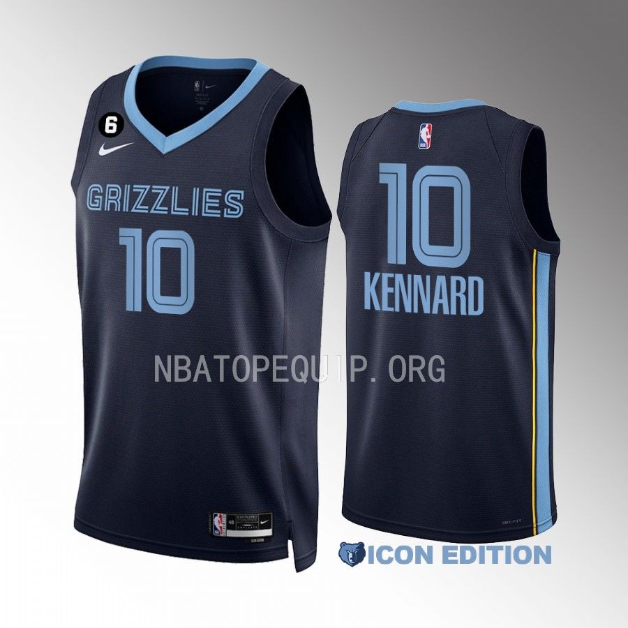 Luke Kennard Memphis Grizzlies Navy #10 Icon Edition Jersey Swingman
