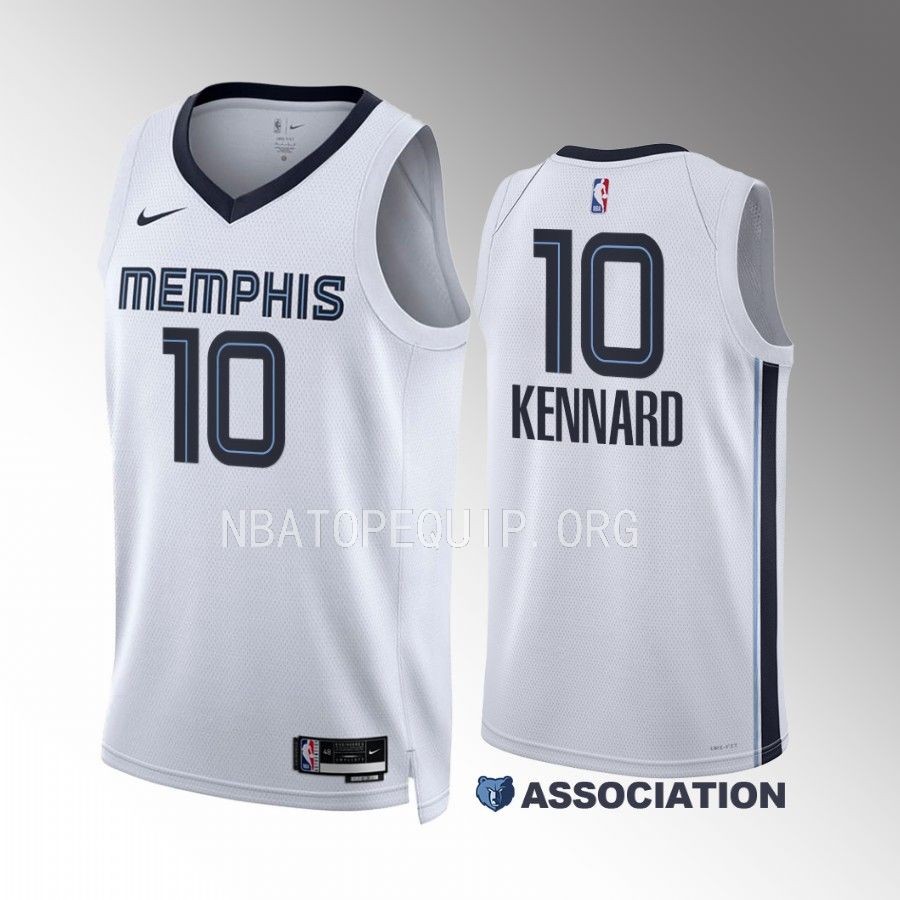 Luke Kennard Memphis Grizzlies White #10 Association Edition Jersey Swingman