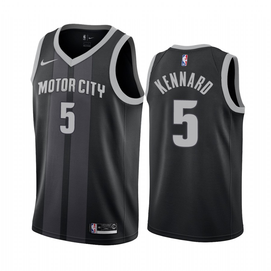 Luke Kennard Detroit Pistons #5 City Edition Men's Jersey - Black