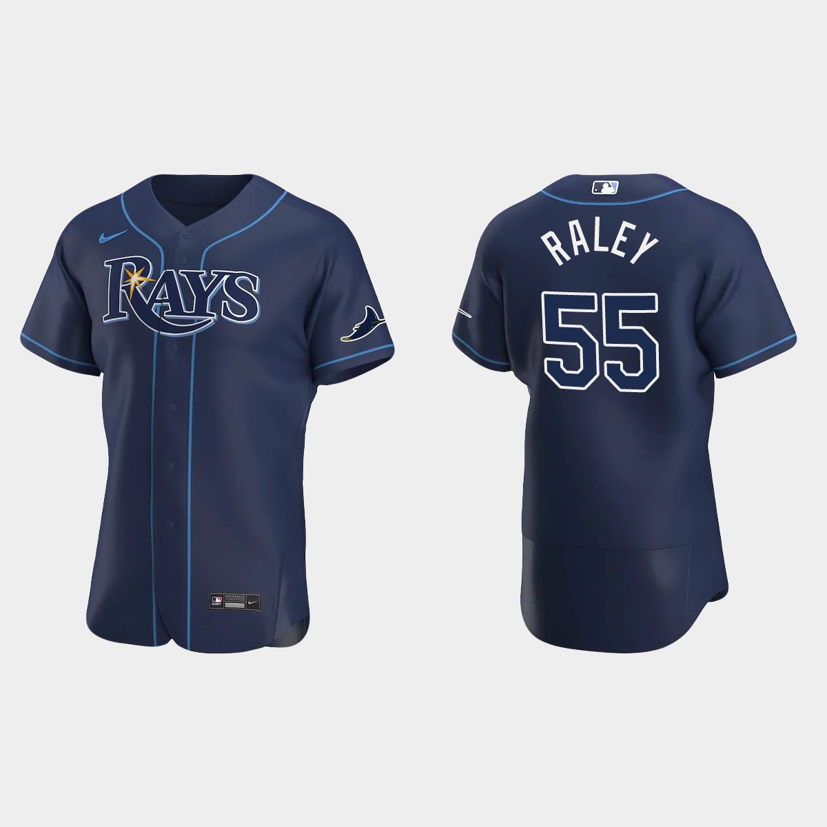 Luke Raley Tampa Bay Rays Alternate Jersey - Navy