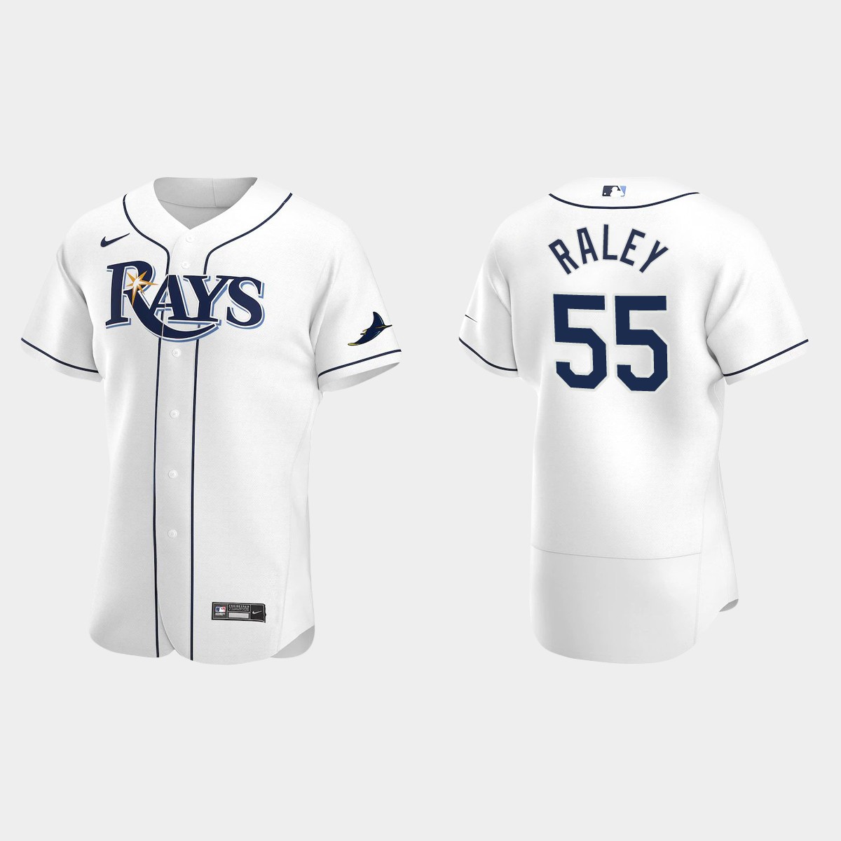 Luke Raley Tampa Bay Rays Home Jersey - White