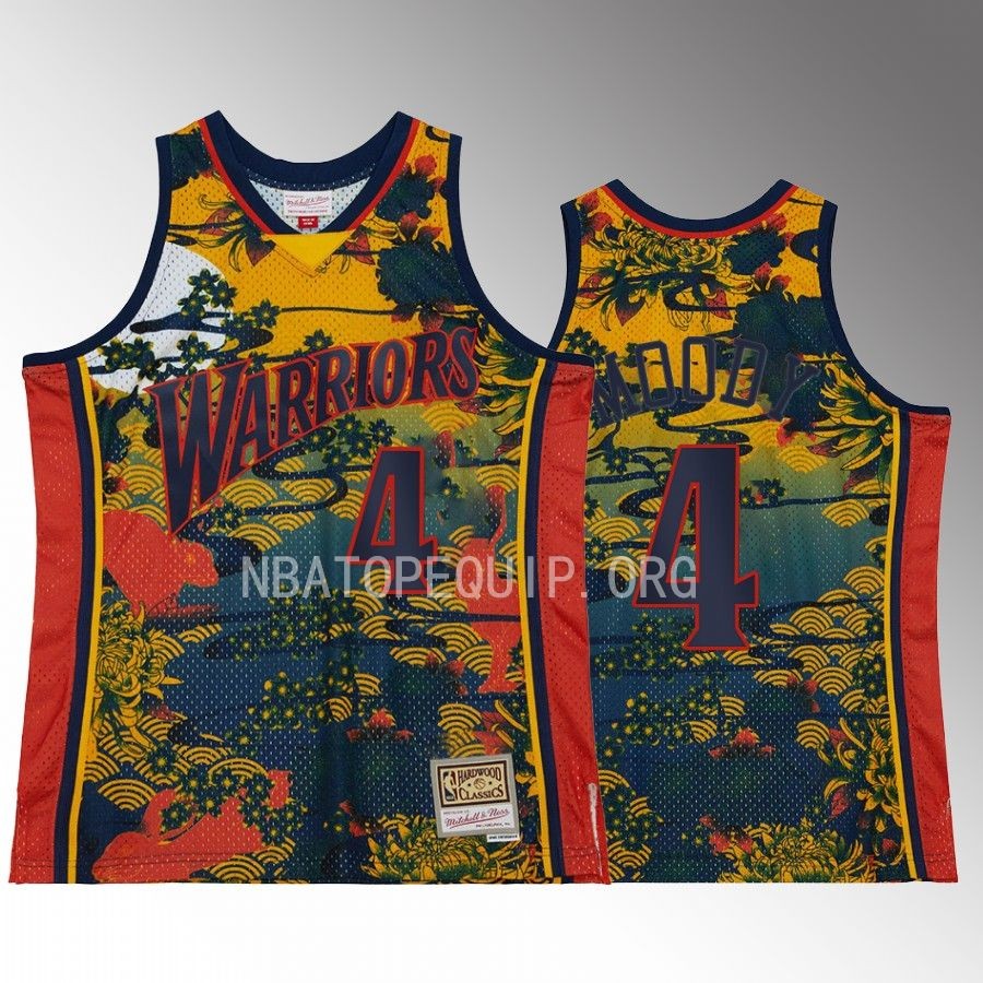 Lunar Year of the Rabbit Moses Moody Golden State Warriors Navy #4 Jersey Asian Heritage 