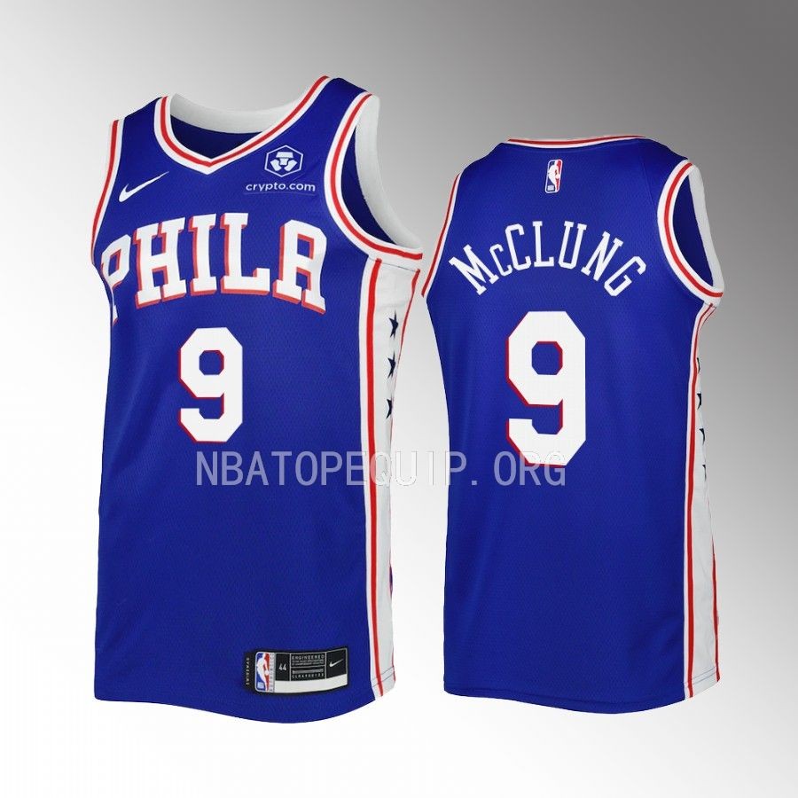 Mac McClung Philadelphia 76ers #9 Blue Jersey Icon Edition Swingman
