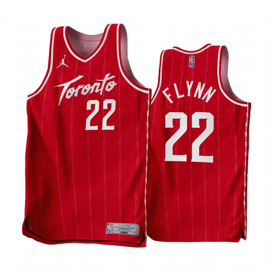 Malachi Flynn Toronto Raptors Red #22 Earned Edition Jersey