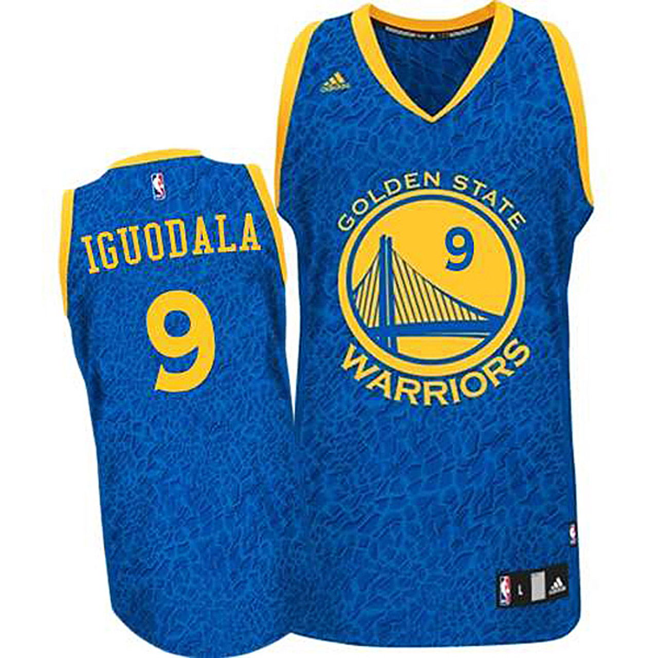 Male Andre Iguodala Golden State Warriors #9 Crazy Light Leopard Swingman Jersey