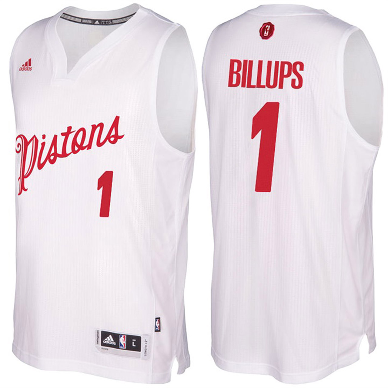 Male Detroit Pistons #1 Chauncey Billups White 2016-17 Christmas Day Jersey