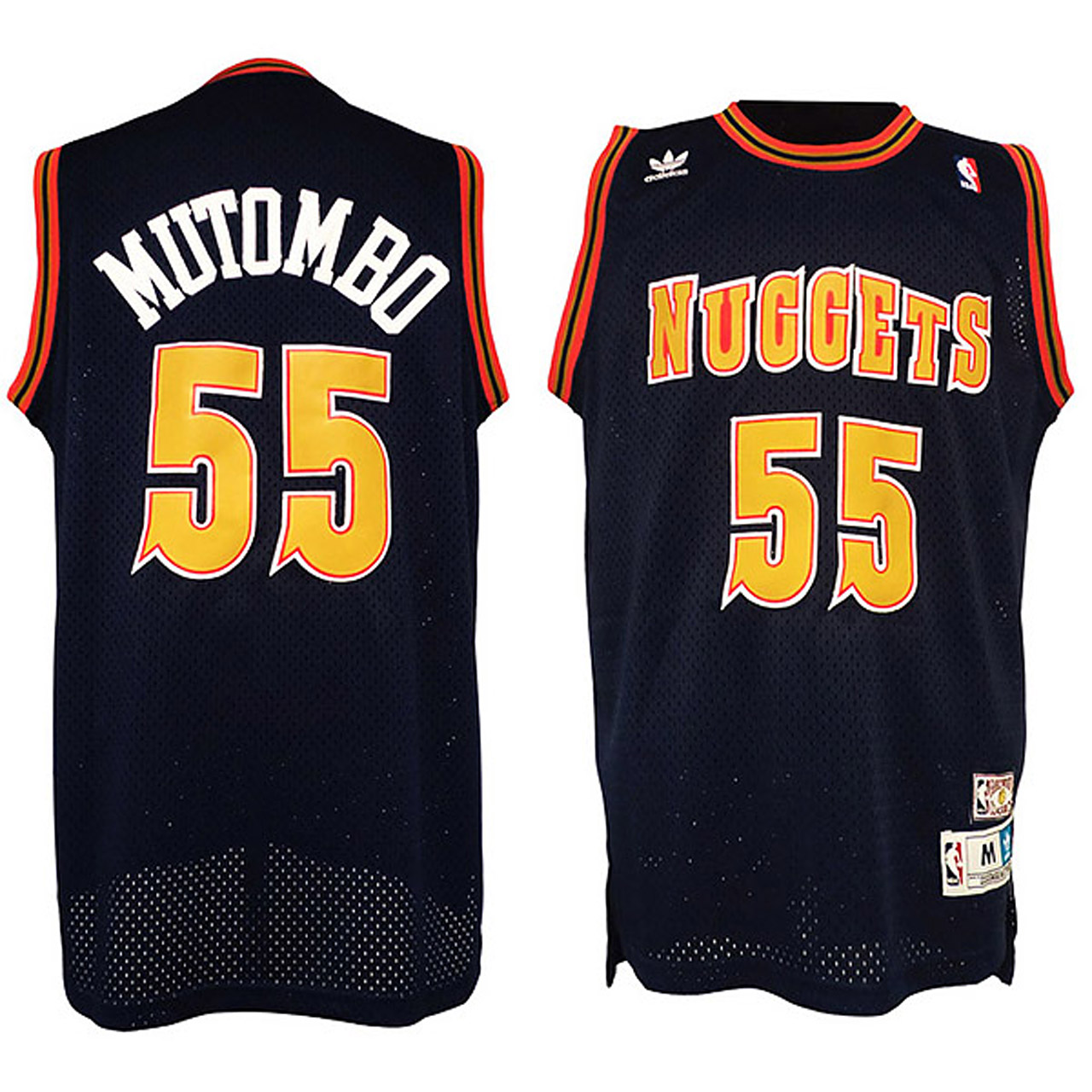 Male Dikembe Mutombo Denver Nuggets #55 Classics Swingman Black Jerseys Jersey