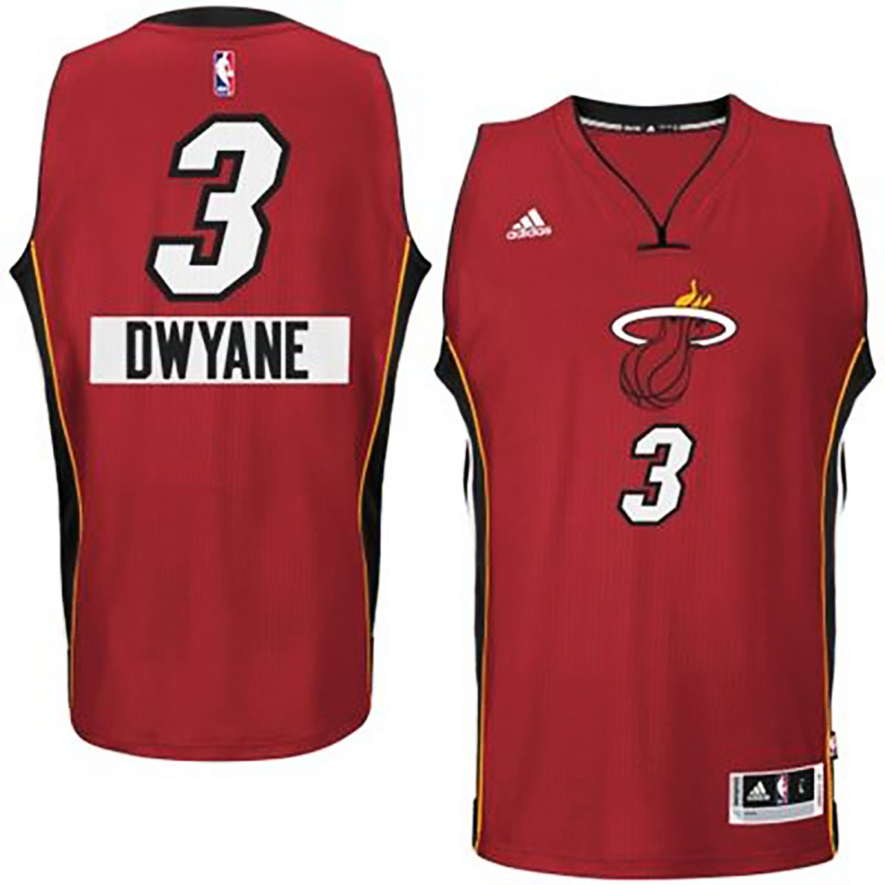 Male Dwyane Wade Miami Heat #3 2014 Christmas Day Big Logo Swingman Jersey
