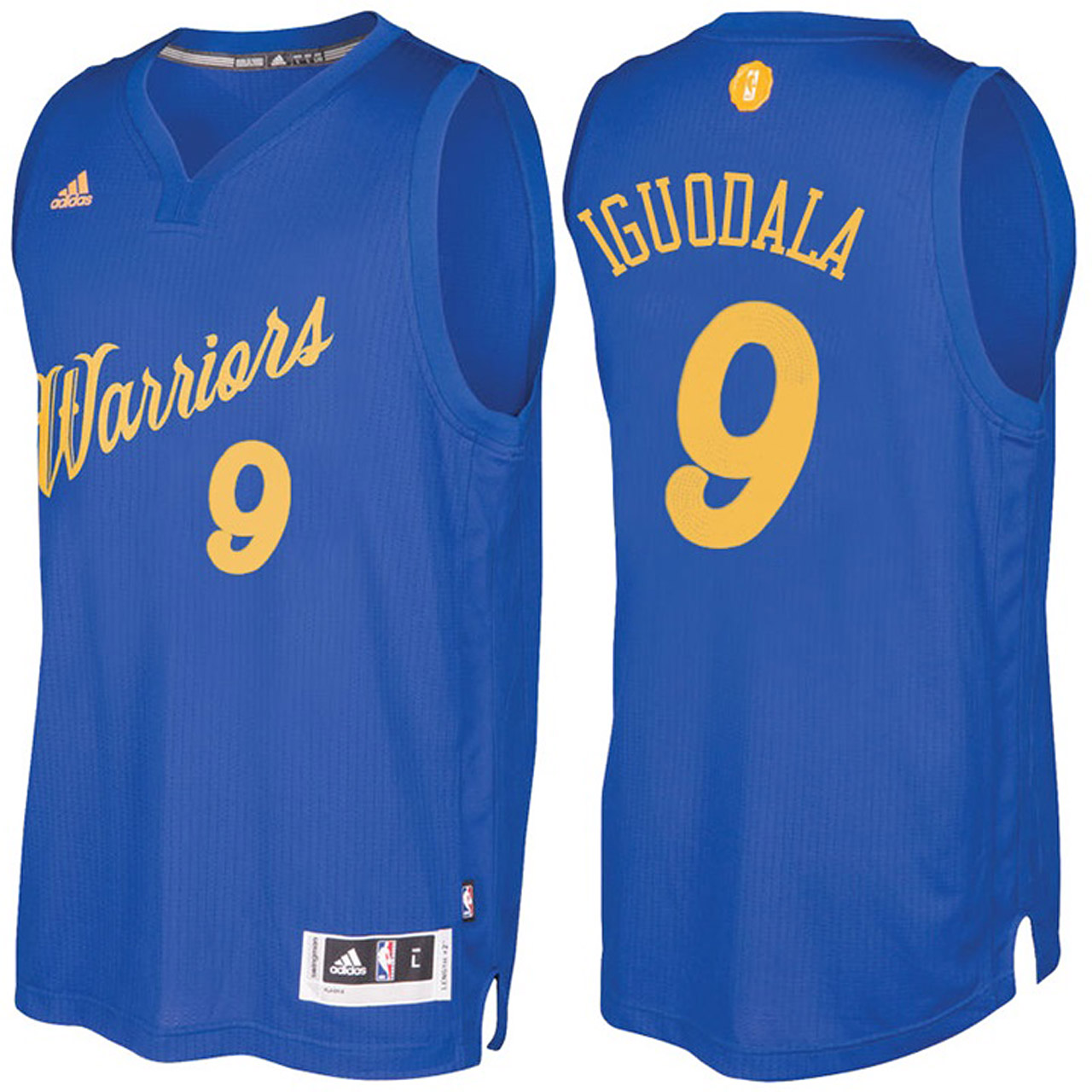 Male Golden State Warriors #9 Andre Iguodala Royal 2016-17 Christmas Day Jersey