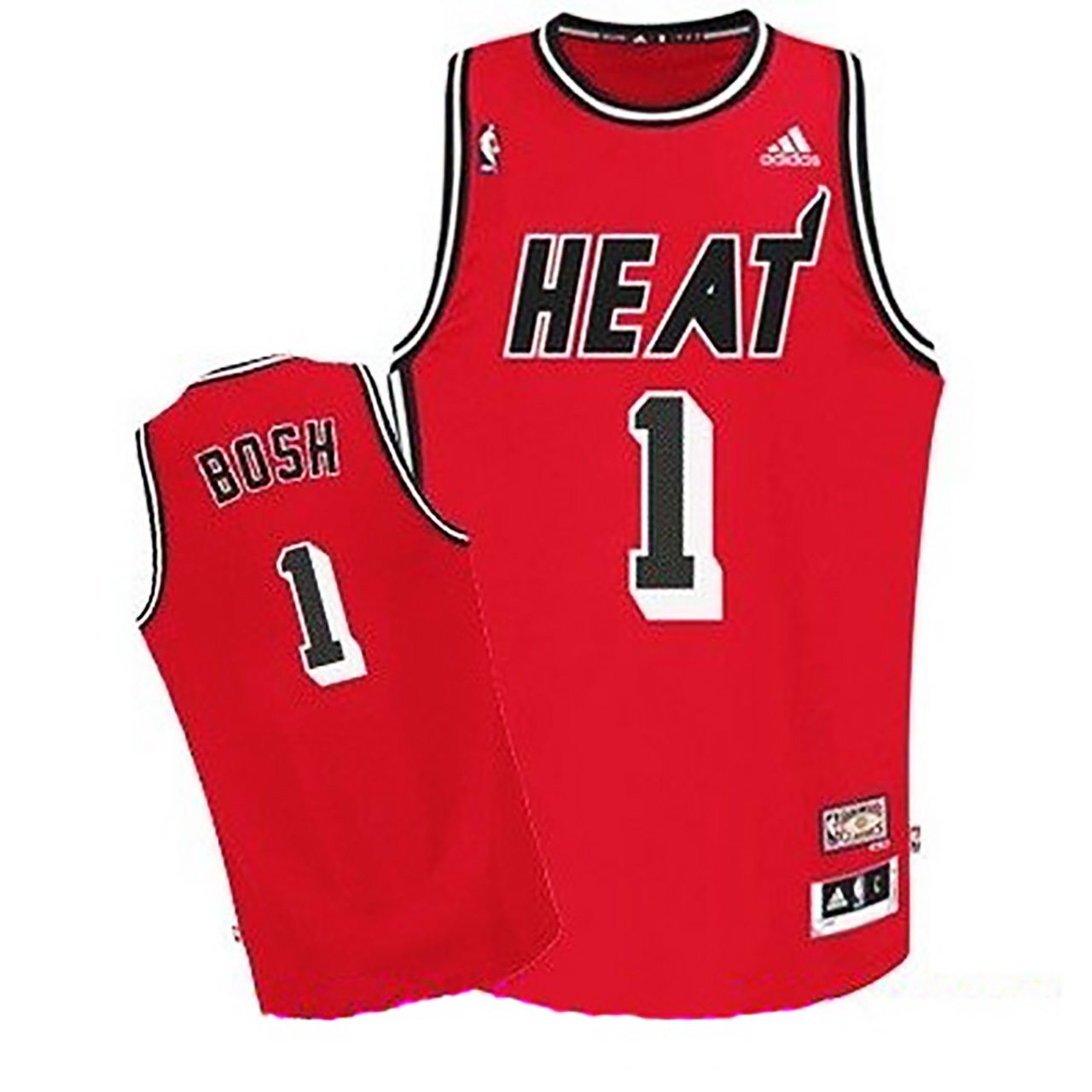 Male Miami Heat #1Chris Bosh Hardwood Classic Swingman Jersey