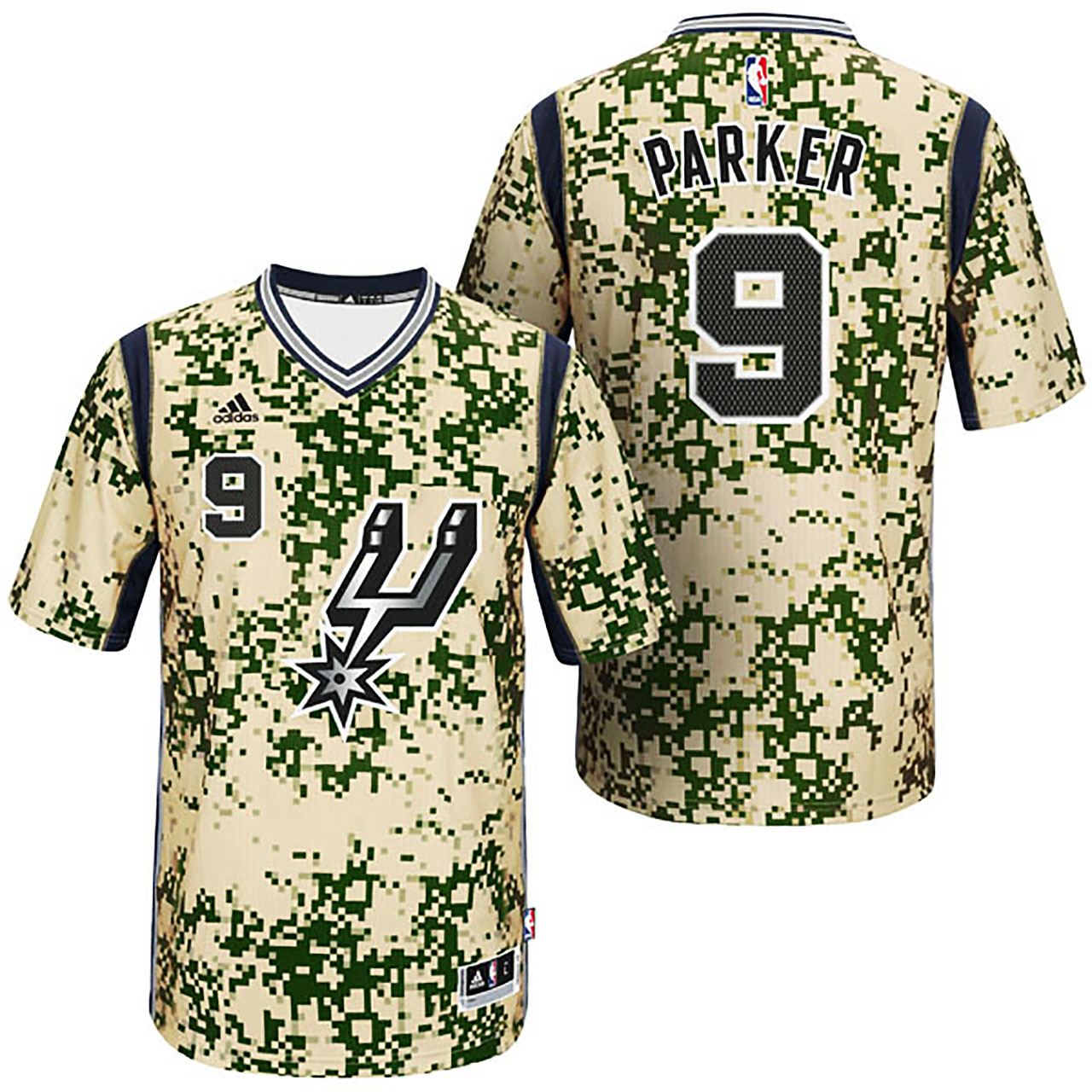 Male Tony Parker San Antonio Spurs #9 Pride Swingman Camo Jersey