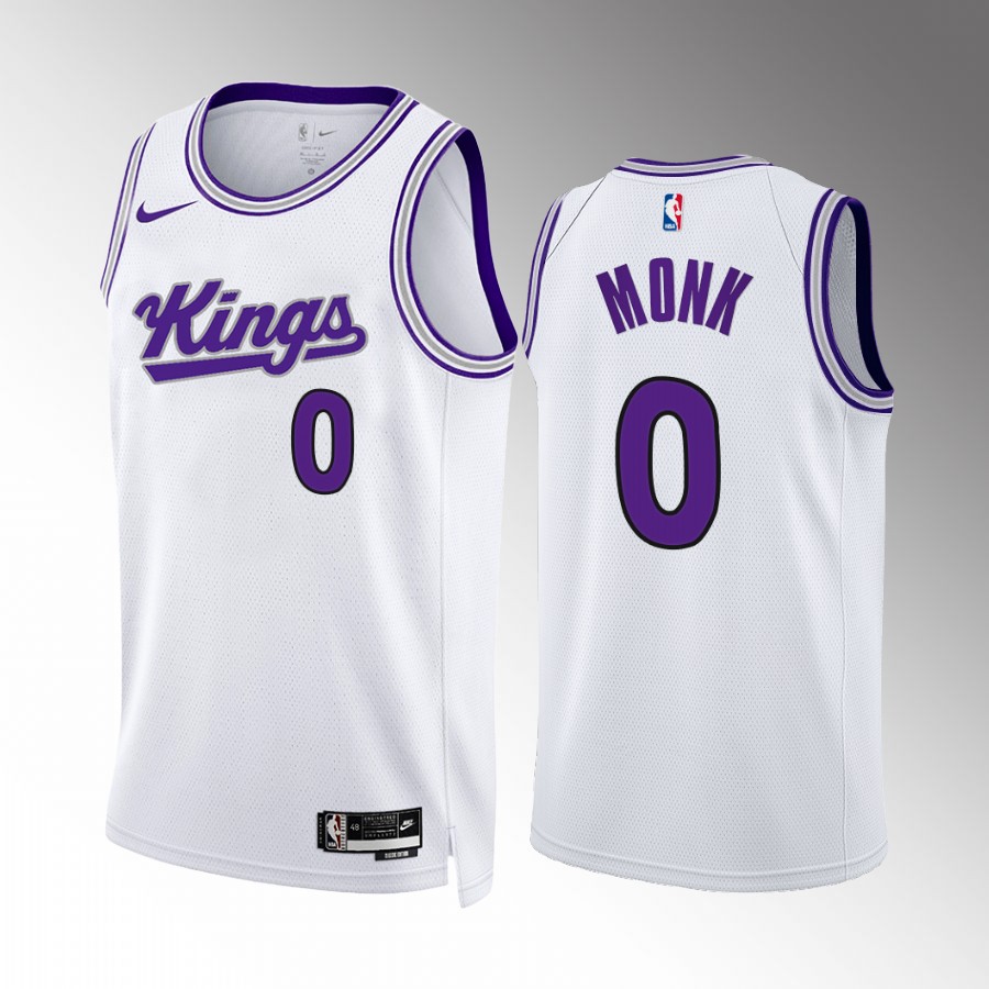 Malik Monk Sacramento Kings White #0 Association Edition Jersey Swingman
