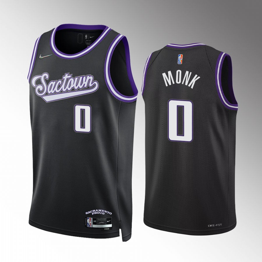 Malik Monk Sacramento Kings Black City Edition #11 Jersey Trade