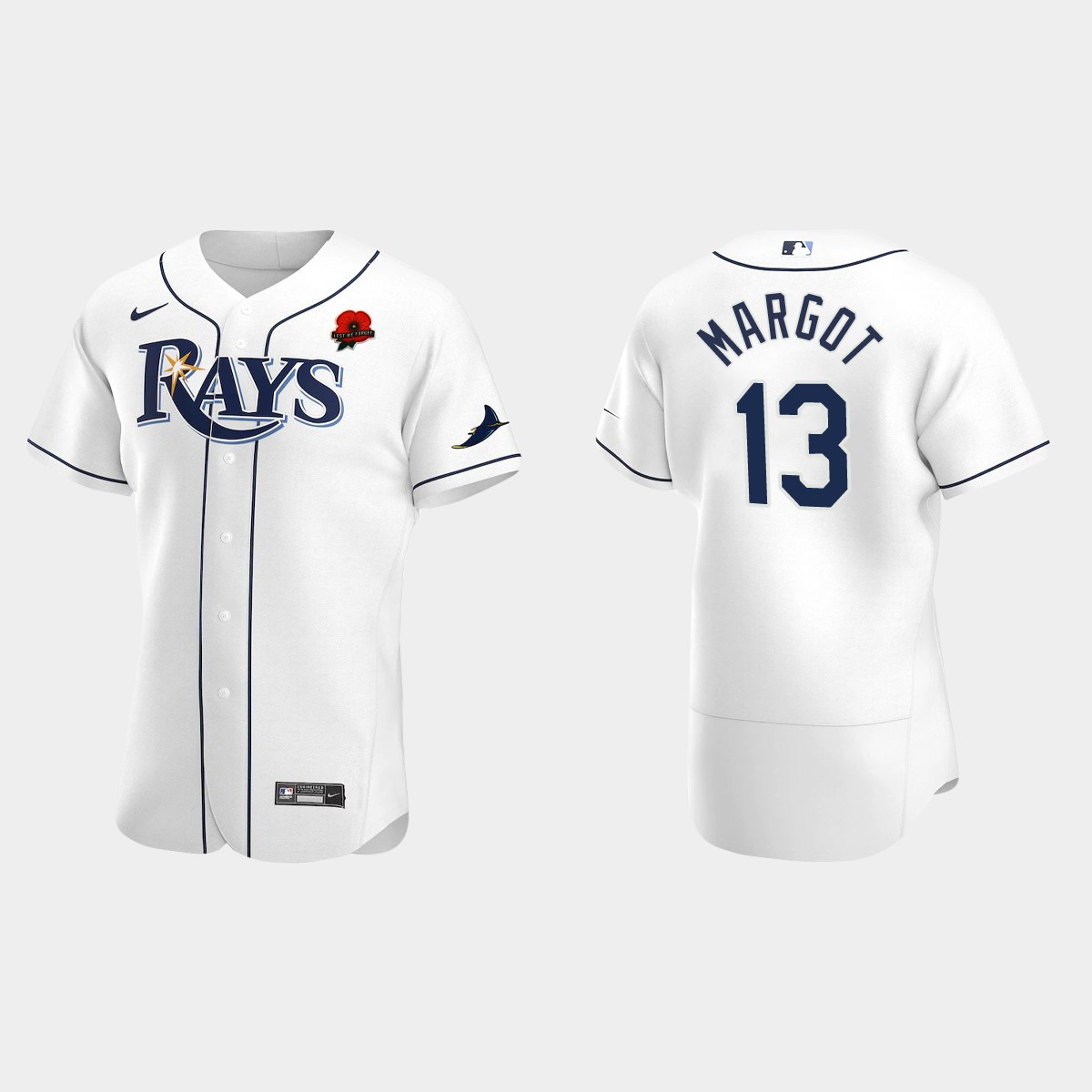 Manuel Margot Tampa Bay Rays Memorial Day Jersey - White