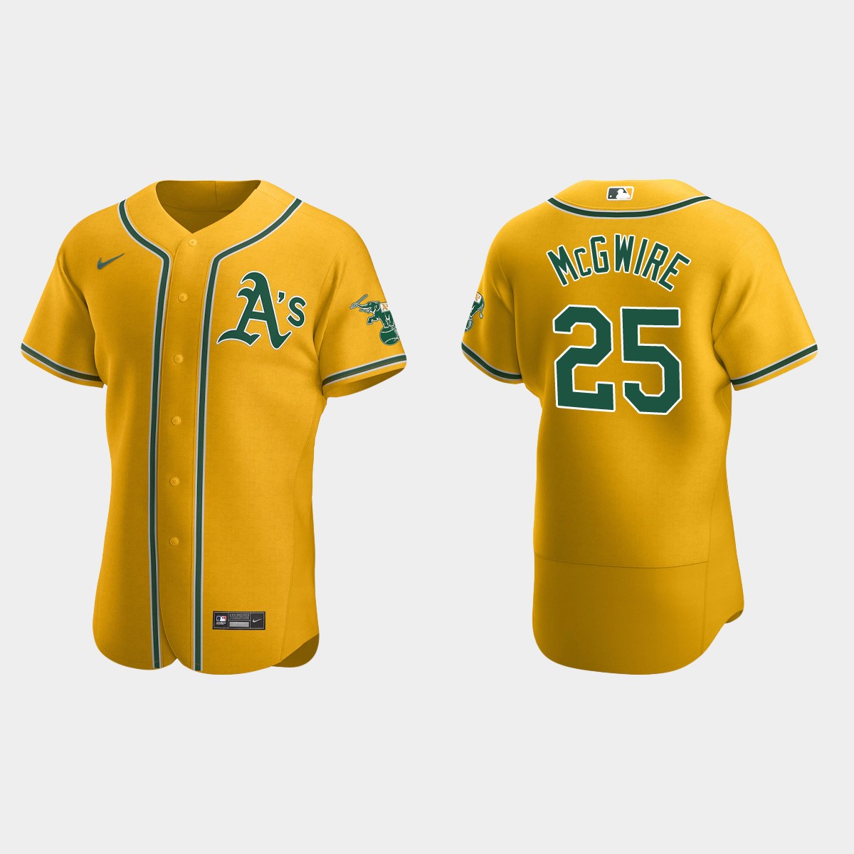 Mark McGwire #25 Oakland Athletics Jersey - Gold