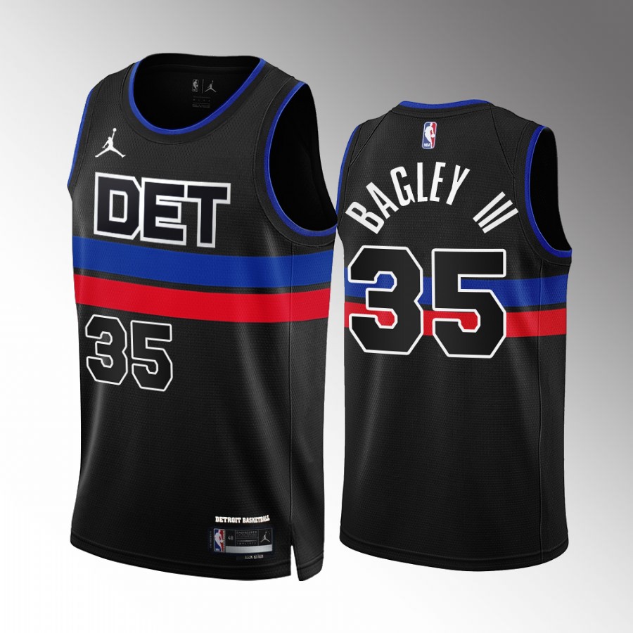 Marvin Bagley III Detroit Pistons Black #35 Statement Edition Jersey Swingman
