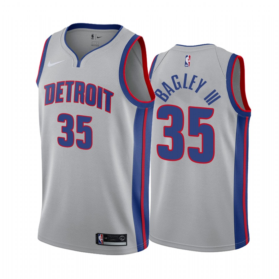 Marvin Bagley III Detroit Pistons Gray #35 Statement Edition Jersey Trade