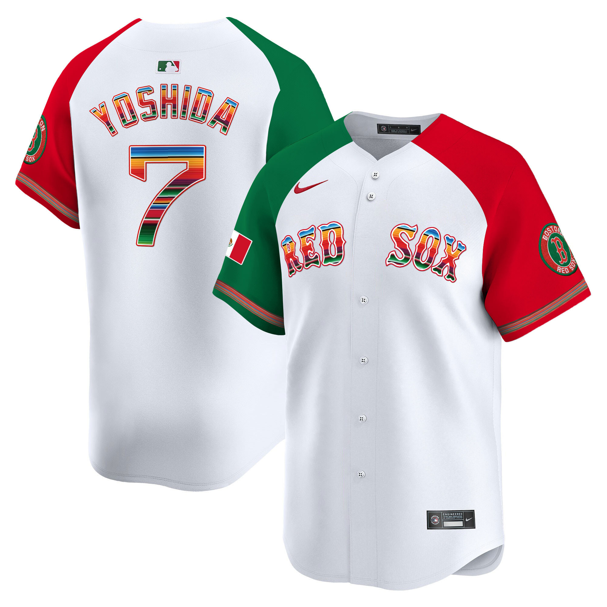 Masataka Yoshida Men's Boston Red Sox Mexico Vapor Premier Limited Alternate Jersey - All Stitched
