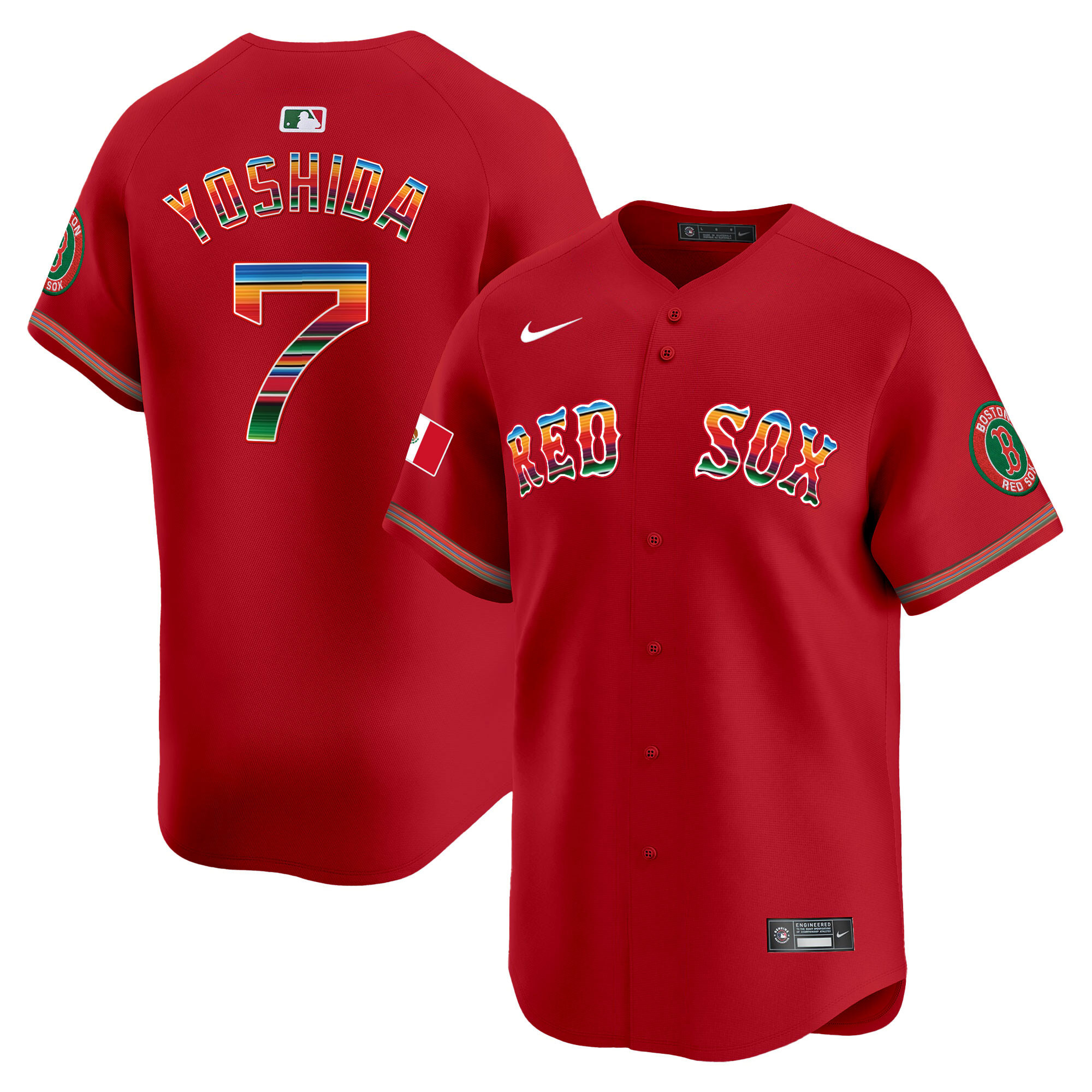 Masataka Yoshida Men's Boston Red Sox Mexico Vapor Premier Limited Jersey - All Stitched