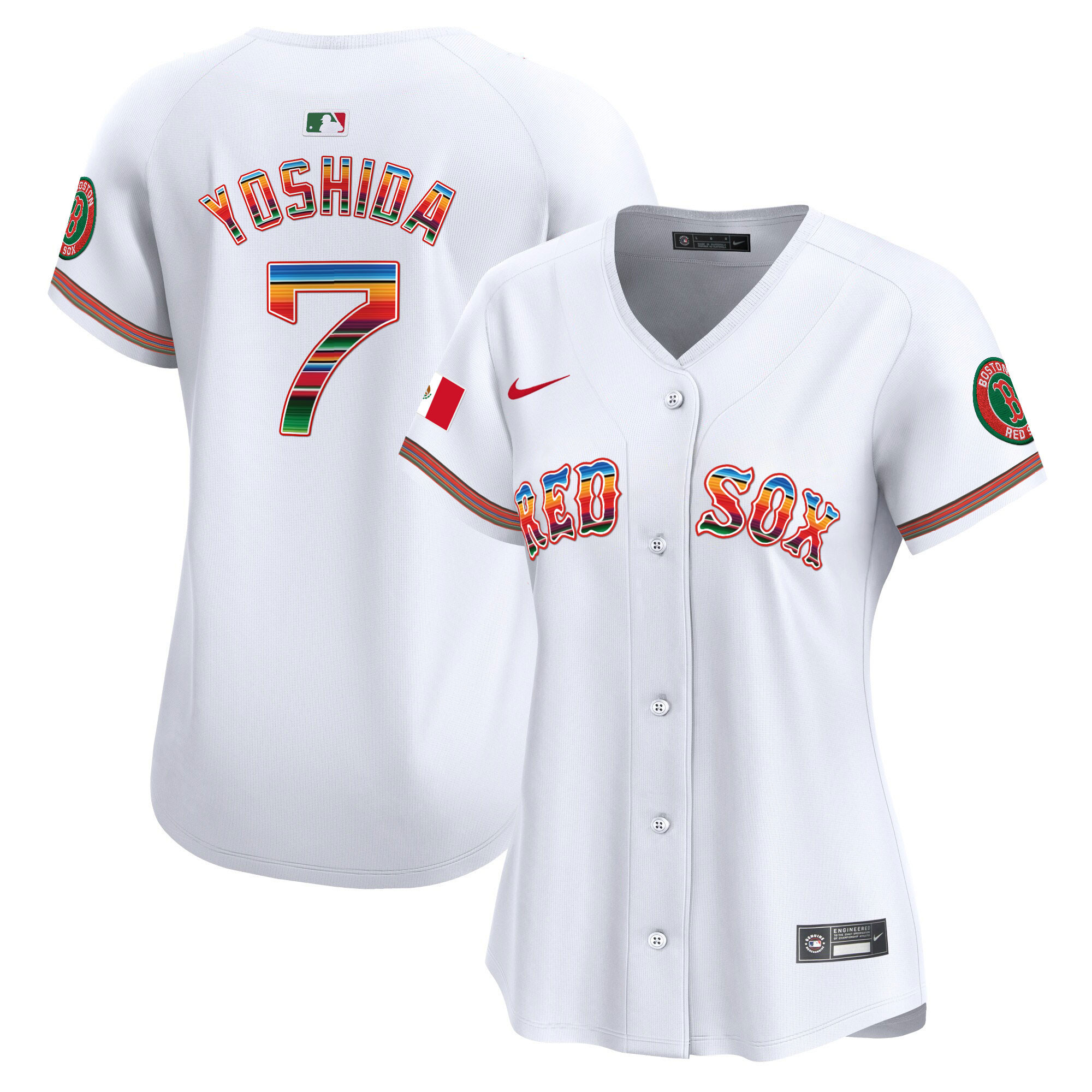 Masataka Yoshida Women's Boston Red Sox Mexico Vapor Premier Limited White Jersey - All Stitched