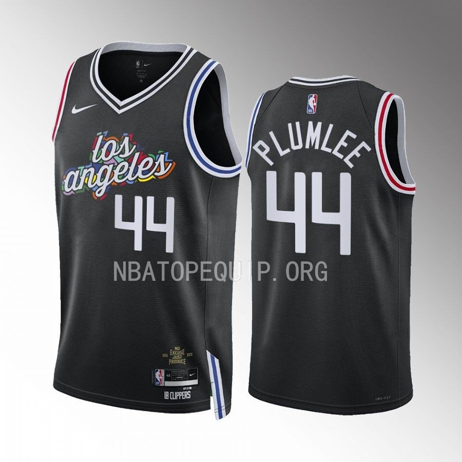 Mason Plumlee LA Clippers Black City Edition Men Jersey Swingman
