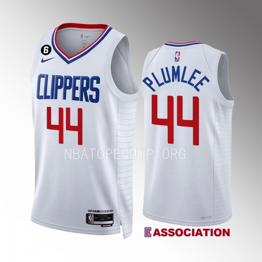 Mason Plumlee LA Clippers White Association Edition Men Jersey Swingman