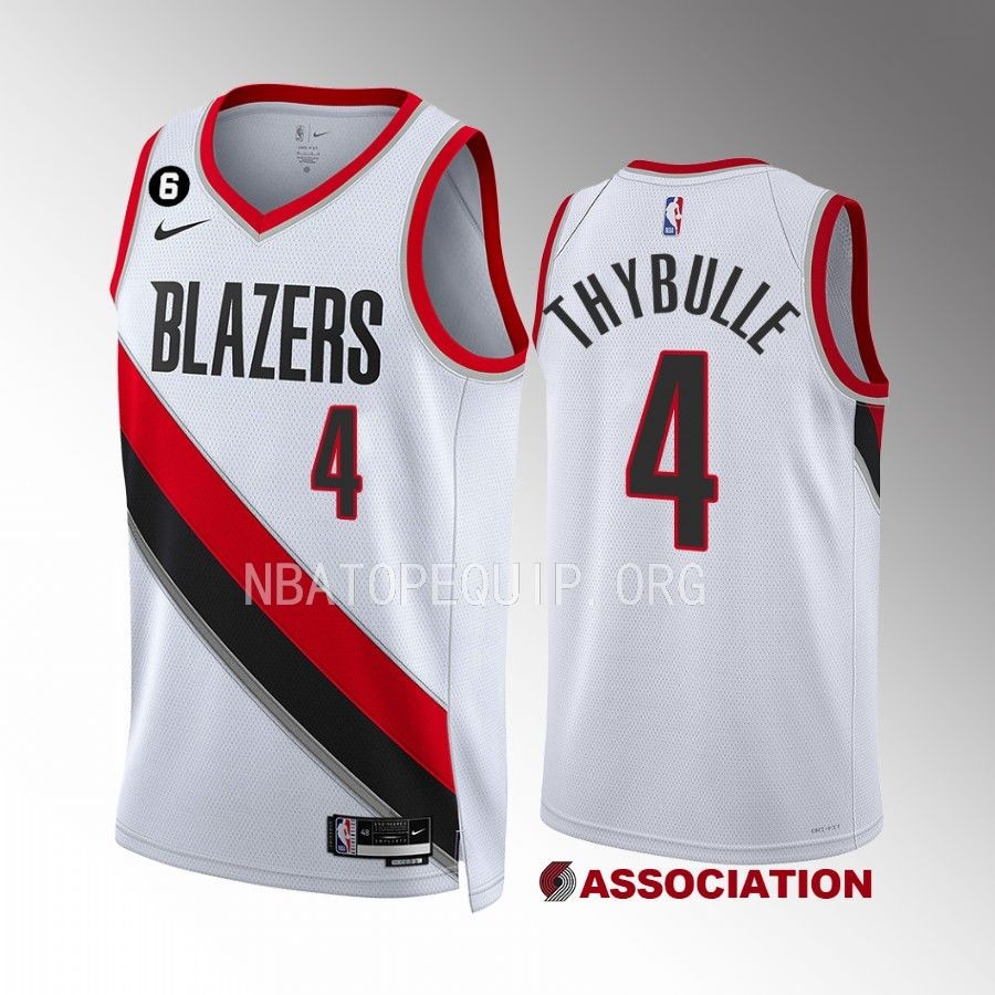 Matisse Thybulle Portland Trail Blazers White #4 Association Edition Jersey Swingman