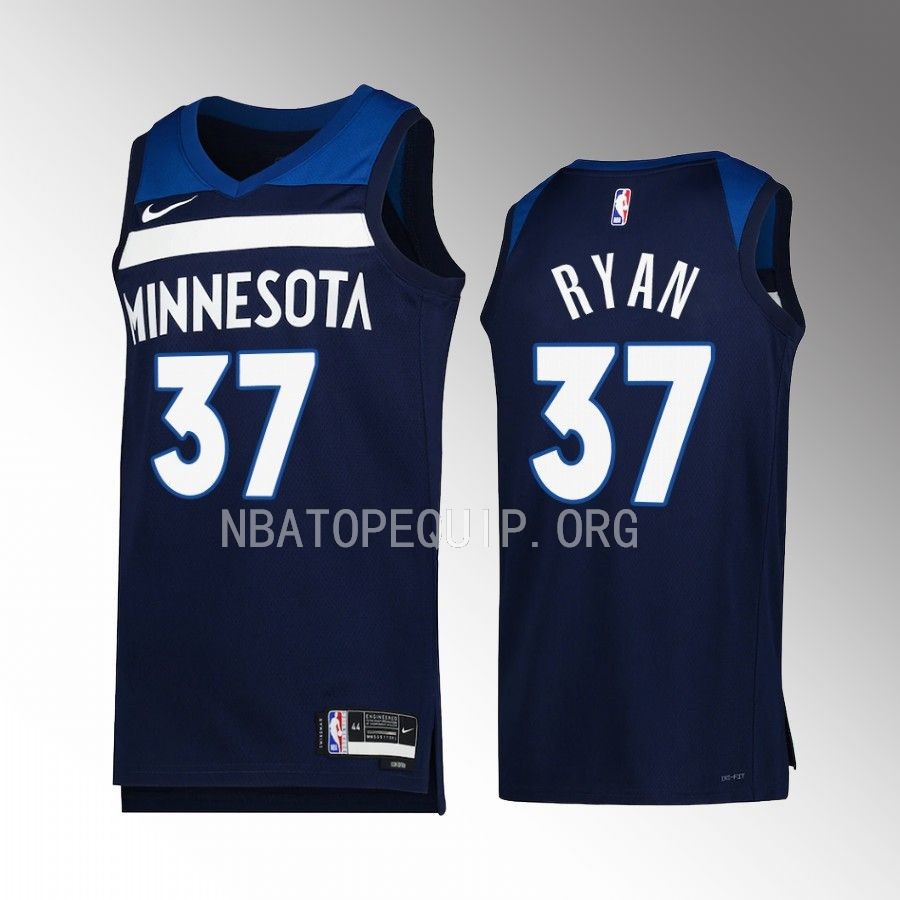 Matt Ryan Minnesota Timberwolves #37 Navy Jersey Icon Edition Swingman