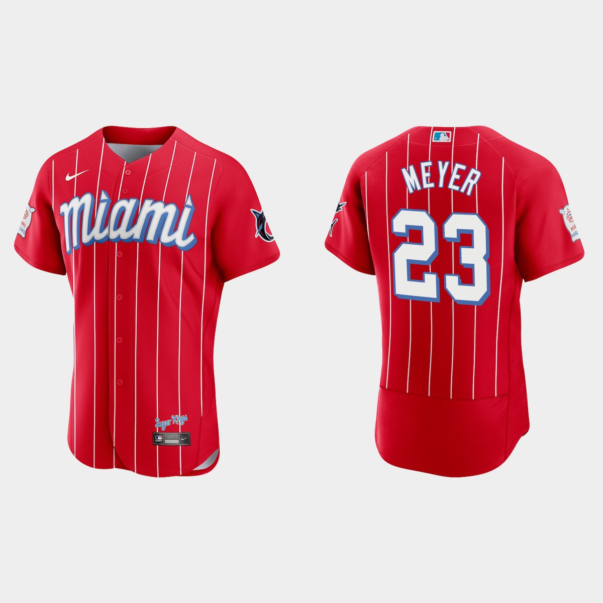 Max Meyer Miami Marlins City Connect Jersey - Red