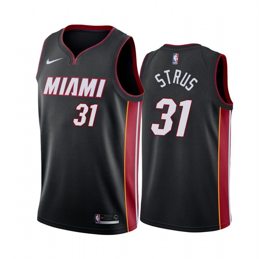 Max Strus Miami Heat  Black Icon Jersey Trade