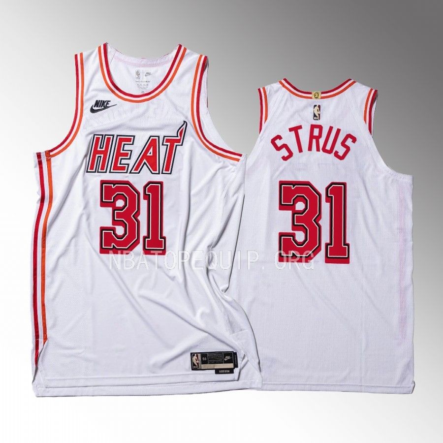 Max Strus Miami Heat 35th Classic Edition #31 Jersey White