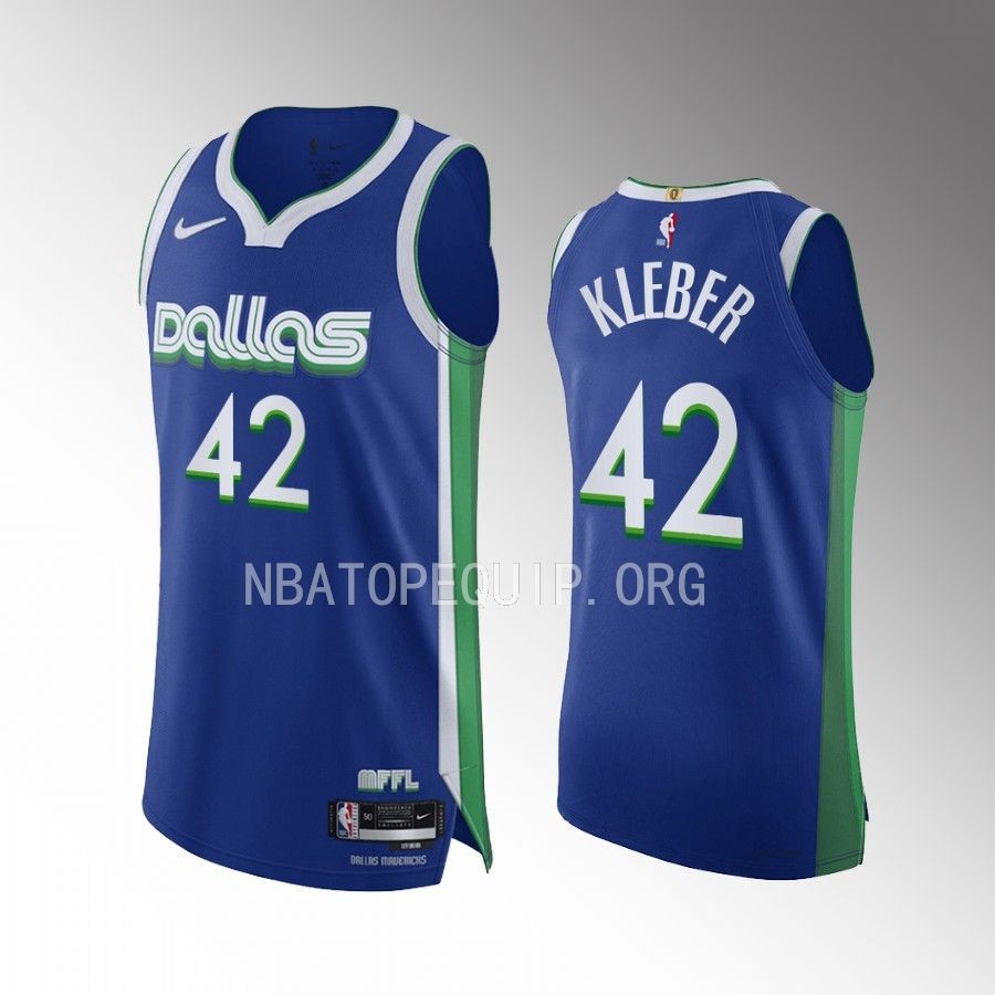 Maxi Kleber Dallas Mavericks City Edition #42 Jersey Blue