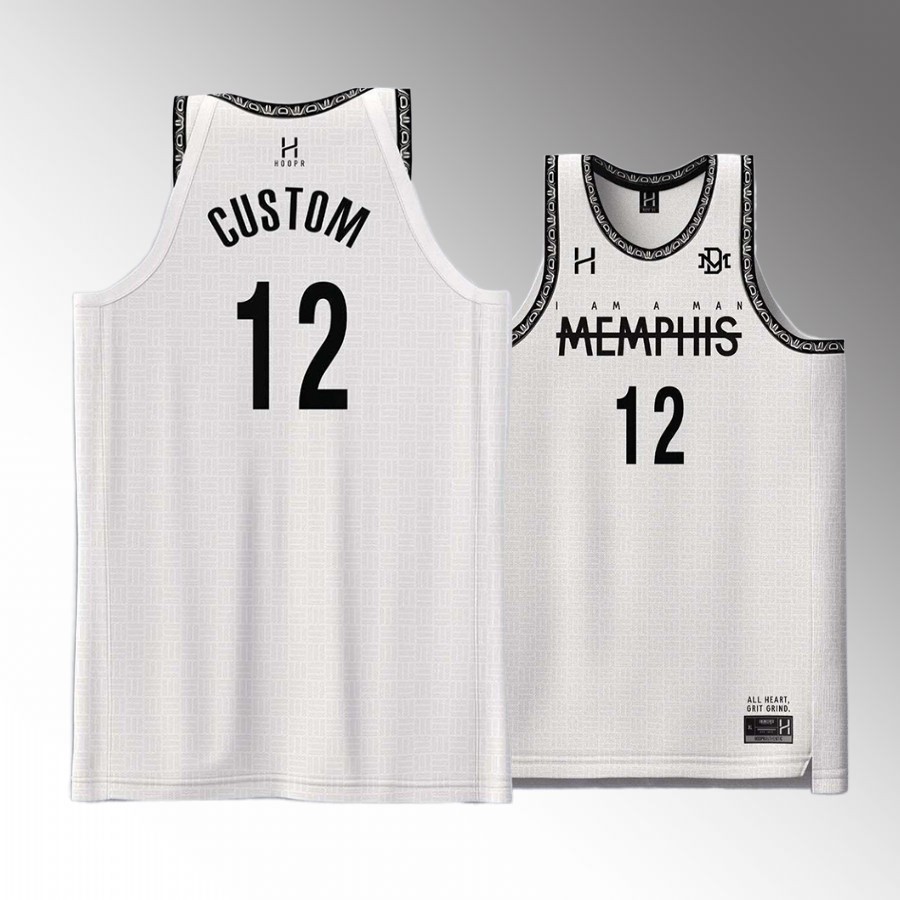 Memphis Grizzlies #12 Ja Morant I am A Man White Jersey Special Custom