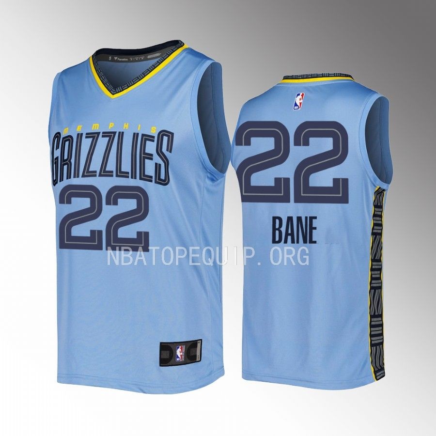 Memphis Grizzlies #22 Desmond Bane Statement Edition Jersey Fast Break Blue