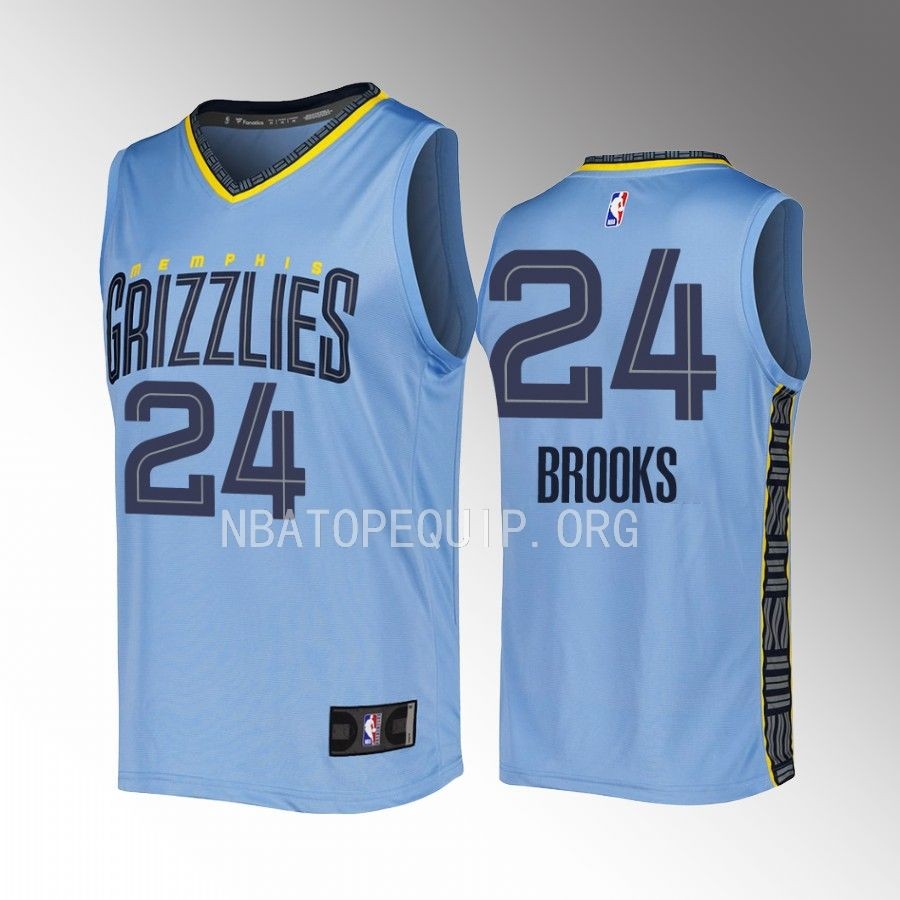 Memphis Grizzlies #24 Dillon Brooks Statement Edition Jersey Fast Break Blue