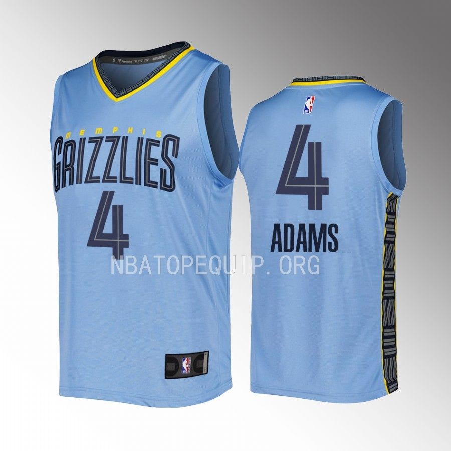 Memphis Grizzlies #4 Steven Adams Statement Edition Jersey Fast Break Blue
