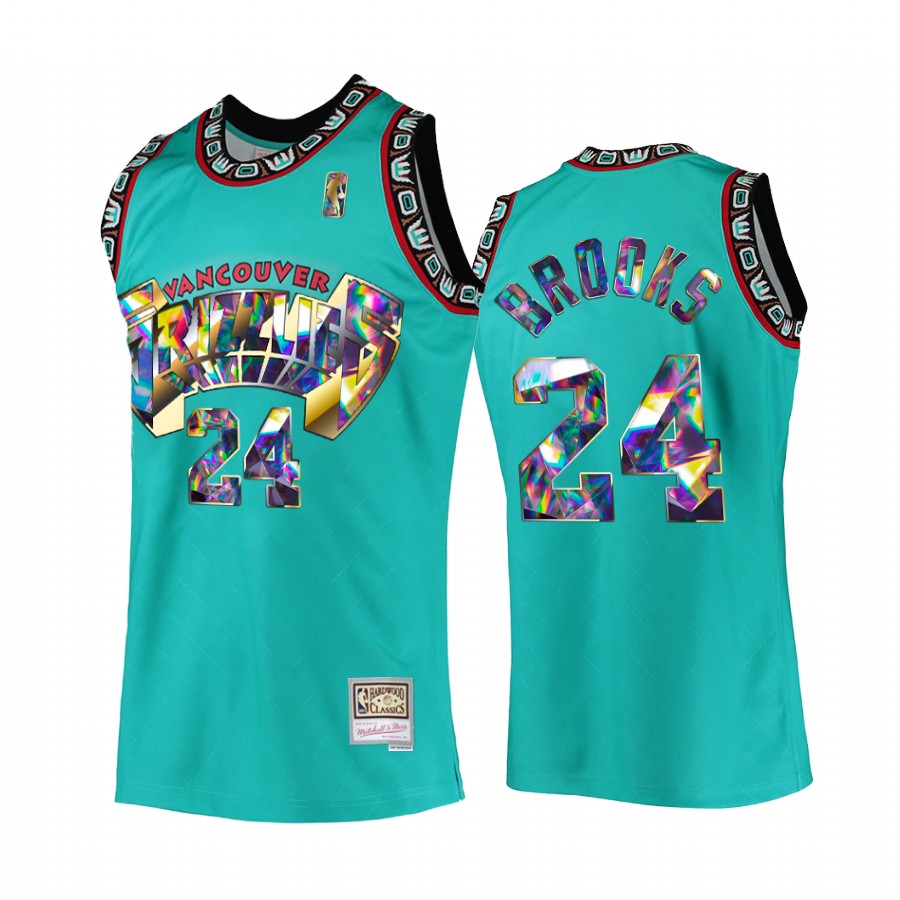 Memphis Grizzlies Dillon Brooks 75th Anniversary Diamond #24 Teal Retro Jersey