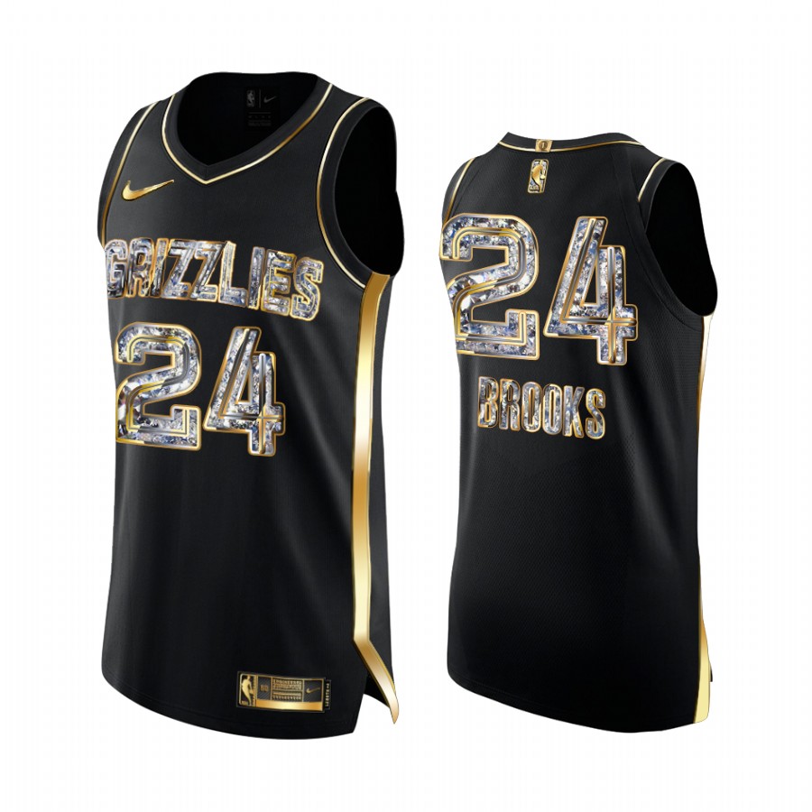 Memphis Grizzlies Dillon Brooks Black Diamond Edition Jersey Playoffs #24