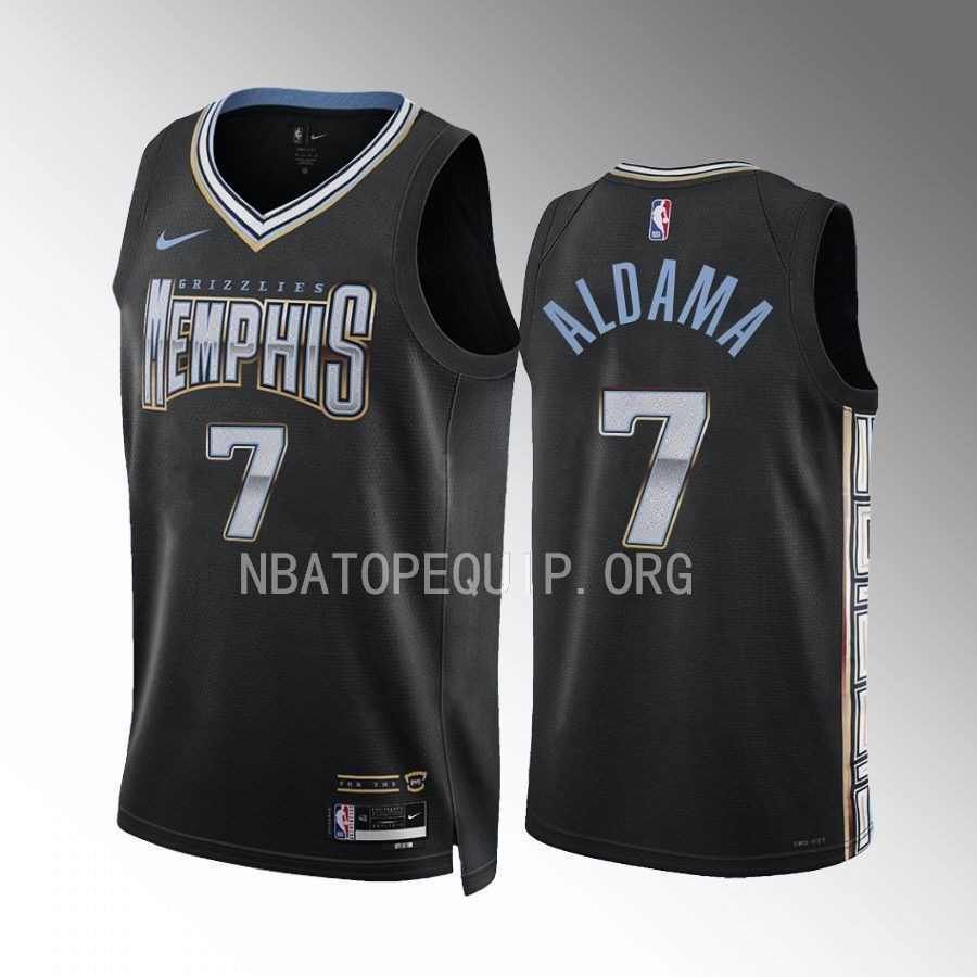 Memphis Grizzlies Santi Aldama City Edition Black #7 Jersey Swingman