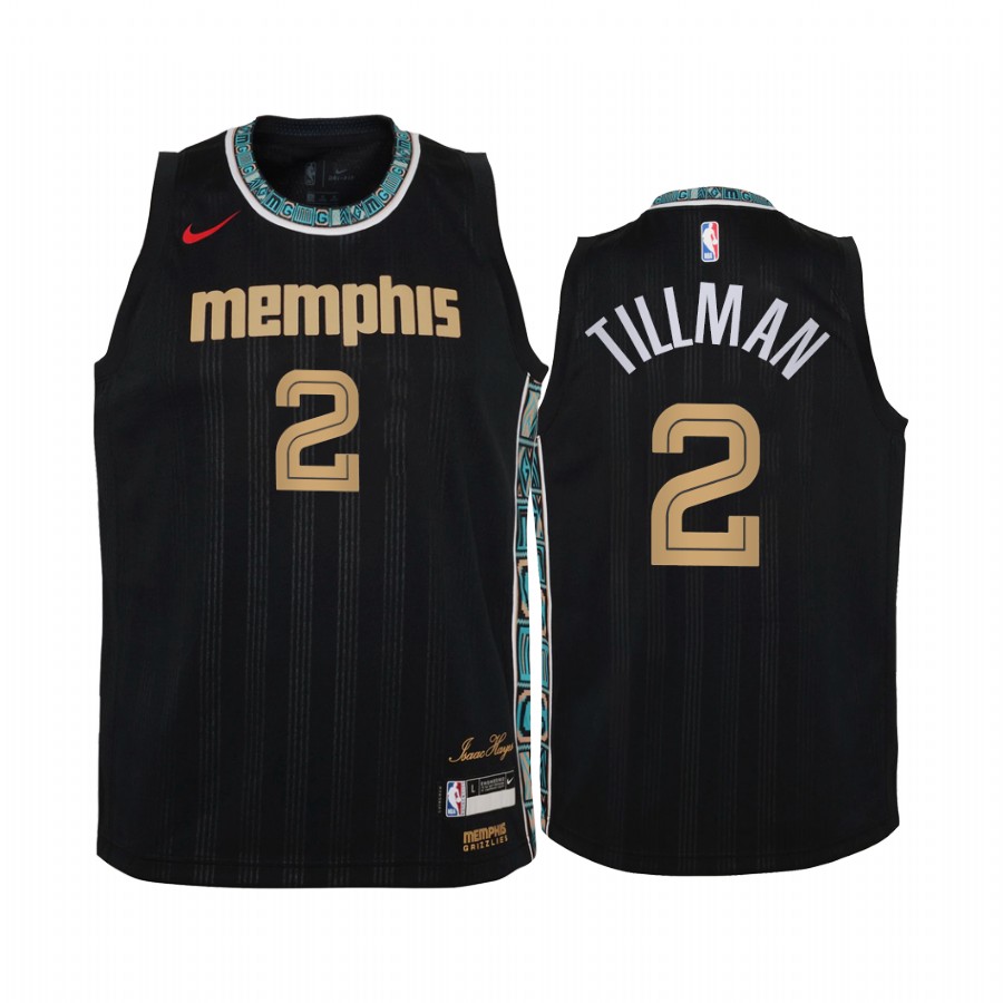 Memphis Grizzlies Xavier Tillman City Edition Black Youth Jersey - Draft