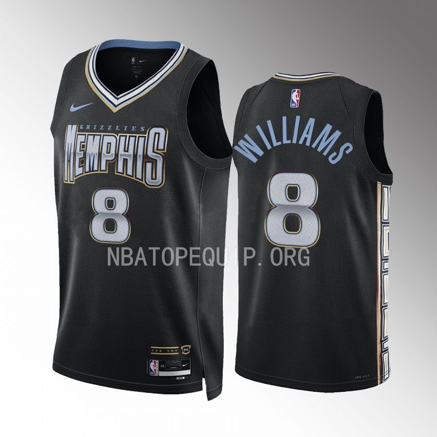 Memphis Grizzlies Ziaire Williams City Edition Black #8 Jersey Swingman